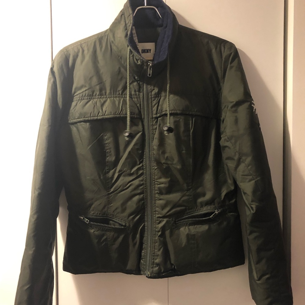 DKNY Classics Jacket, Green, Size Medium - Picture 4 of 6